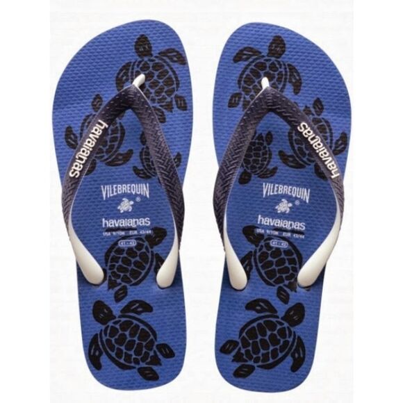Vilebrequin x Havaianas Limited Edition NWT Men's Sz. 9/10 - Picture 1 of 6